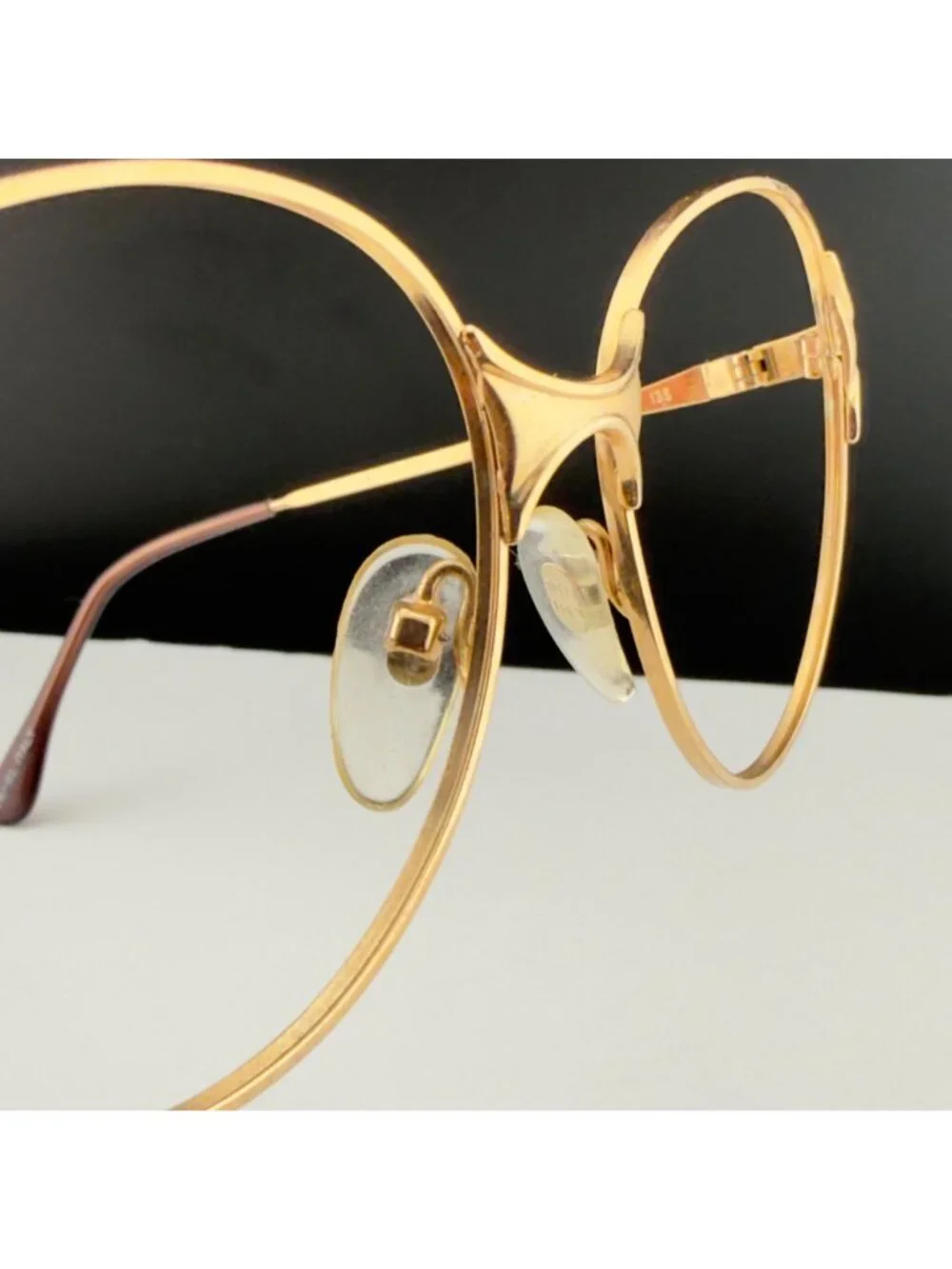 Vintage Terri Brogan Marcolin Gold Metal Frame Eyeglasses Frames 54 16 135